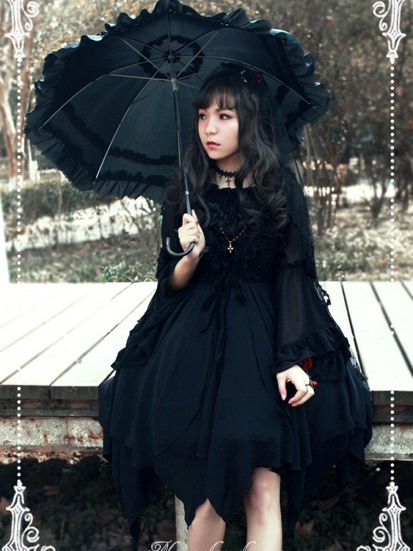 Gothic Lolita Chiffon Ballet Jumperskirt Dress