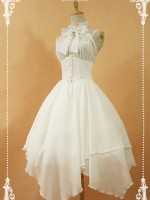 Sweet Chiffon Lace Halter Neck Lolita Jumperskirt Sweet Chiffon Lace Halter Neck Lolita Jumperskirt